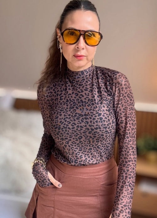 Camibuzo Mesh Animal Print Cheeta