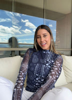 Camibuzo Mesh Pasley Azul Oscuro Alia