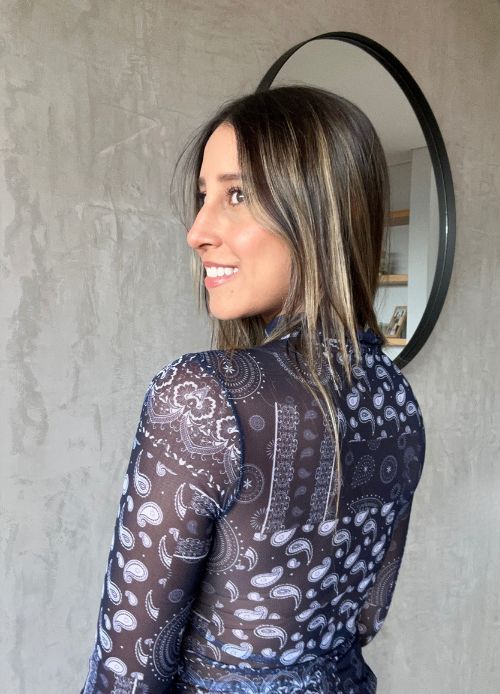 Camibuzo Mesh Pasley Azul Oscuro Alia