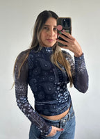 Camibuzo Mesh Pasley Azul Oscuro Alia