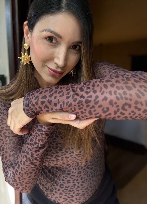 Camibuzo Mesh Animal Print Cheeta