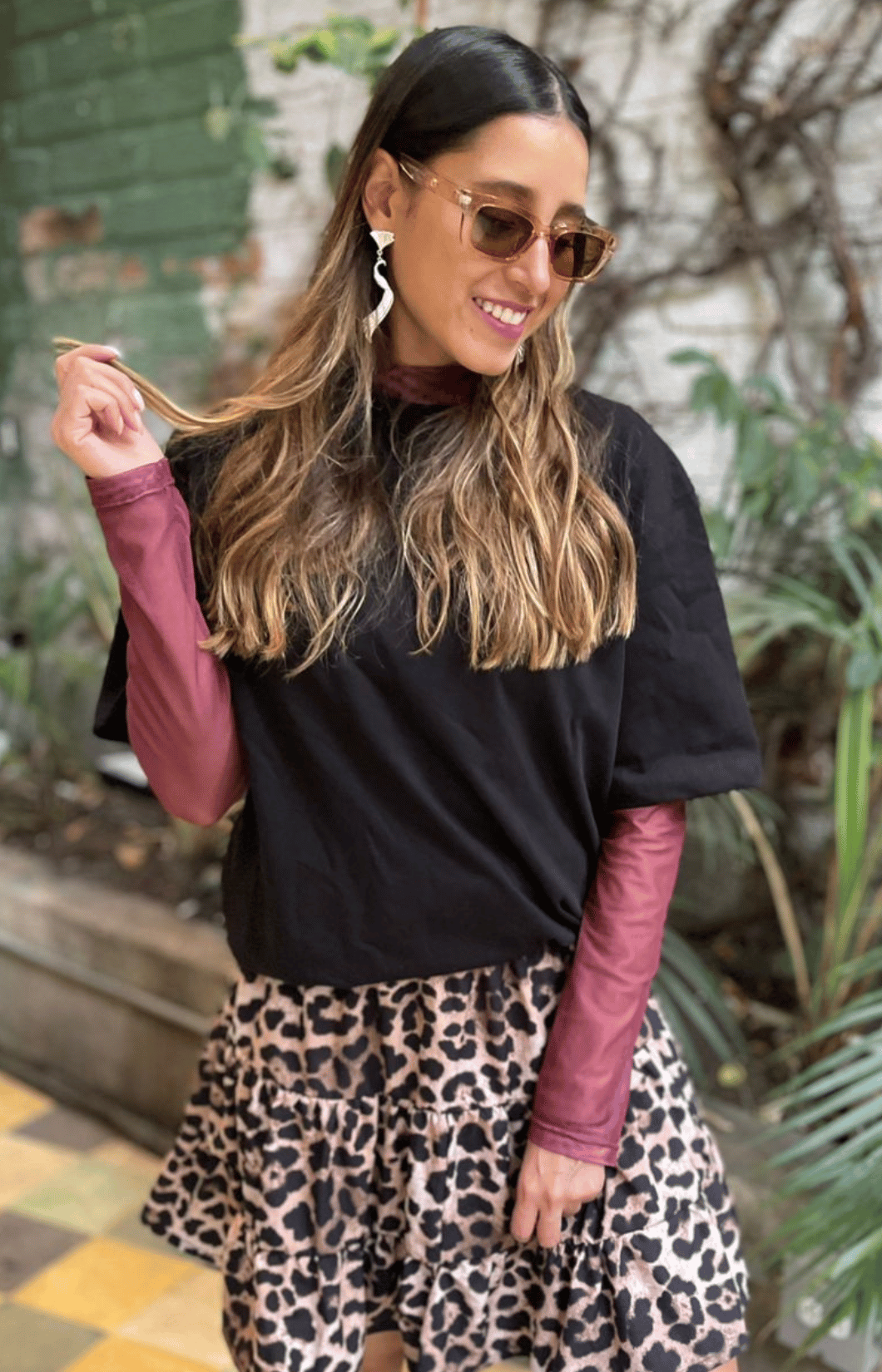 Camiseta Clásica Oversized de 100% Algodón PIMA Negra