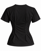 Camiseta Alia Entallada Negra Para Mujer