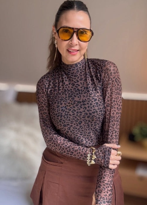 Camibuzo Mesh Animal Print Cheeta