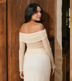 Top Mesh Renacer Amarillo Mantequilla