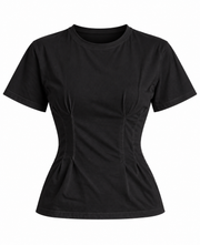 Camiseta Alia Entallada Negra Para Mujer