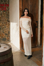 Set falda larga y top bandeja Amarillo Mantequilla Renacer