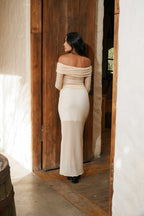 Set falda larga y top bandeja Amarillo Mantequilla Renacer