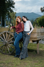 Camibuzo Mesh Vino Tinto con hilos de brillo Luminosa