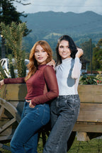 Camibuzo Mesh Vino Tinto con hilos de brillo Luminosa