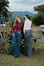 Camibuzo Mesh Vino Tinto con hilos de brillo Luminosa